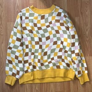 Vans Checkered Sweater size small